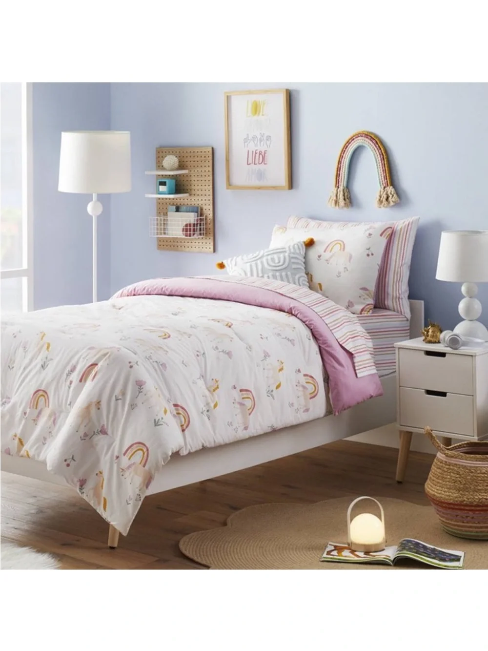 Pillowfort Full/Queen Unicorn Duvet Cover & Shams